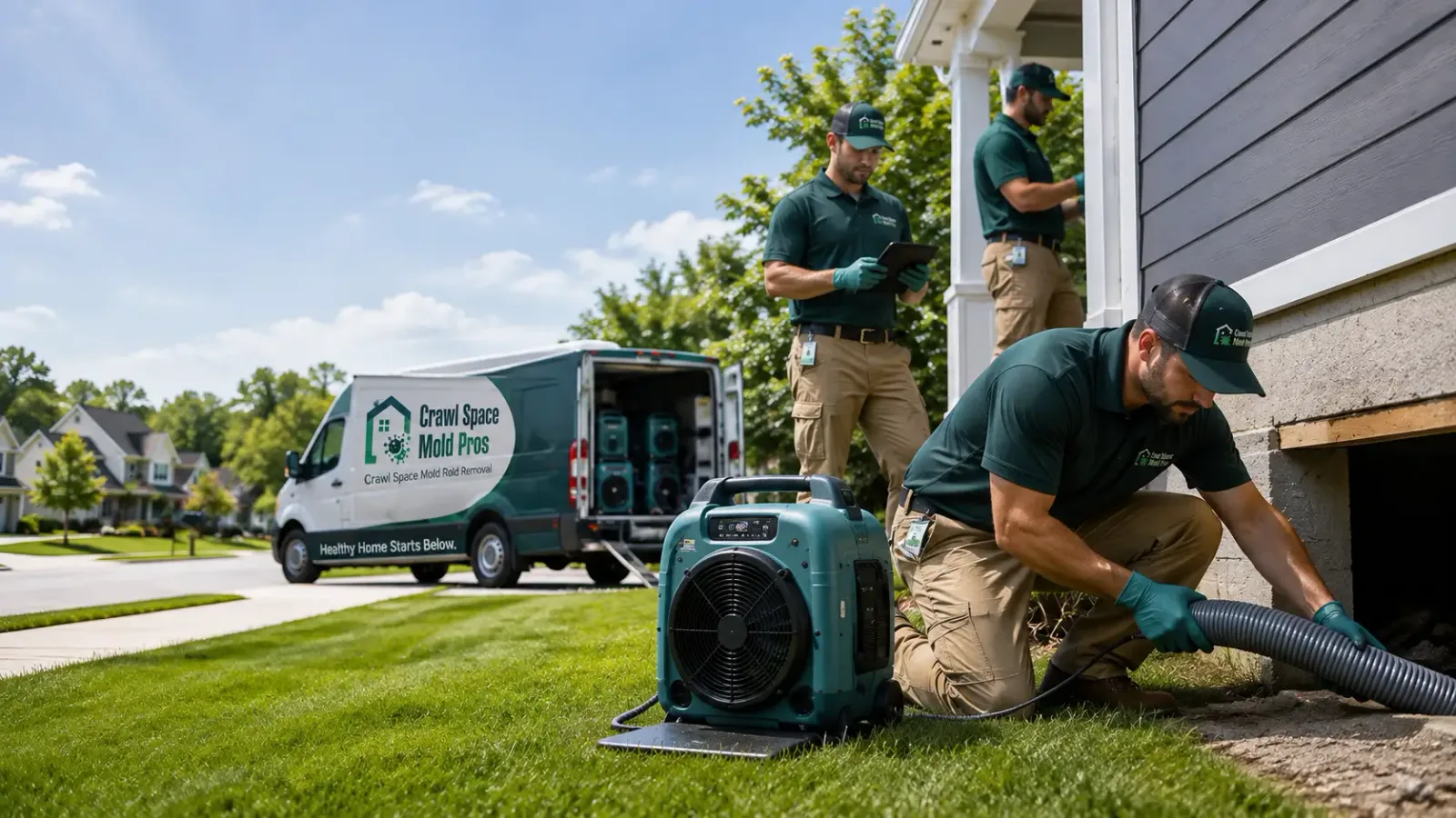 Crawl Space Mold Removal in Roanoke, IL